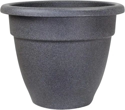 Miniatura 35 de The HC Companies, Caribbean - Maceta de plástico y ligera de 6 pulgadas para interiores y exteriores, maceta para hierbas y flores, color negro