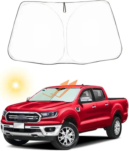 Miniatura 16 de Parasol plegable para parabrisas delantero de automóvil, ajuste personalizado para Ford F-150 F150 2015-2020 Lariat, King Ranch, Platino, XL XLT