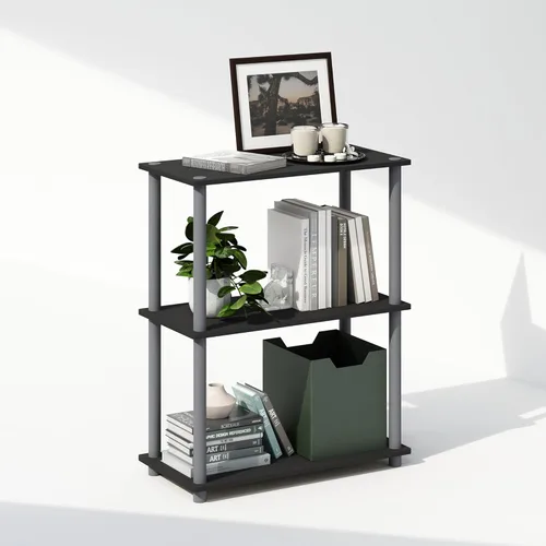 Miniatura 9 de Furinno Turn-N-Tube Estantes de almacenamiento, estante esquinero de 4 niveles, estante de exhibición de montaje sin herramientas, estantería