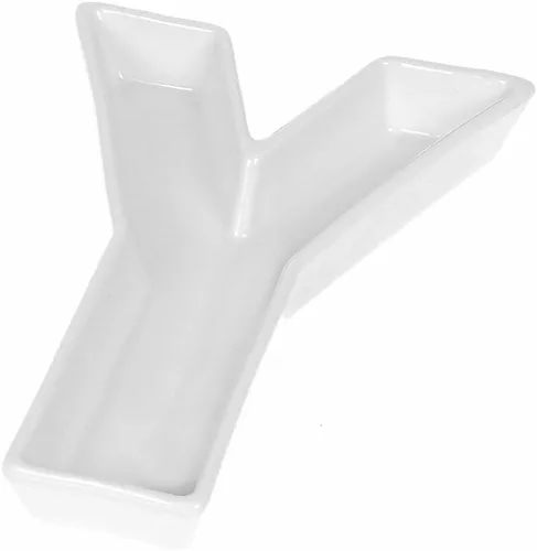 Miniatura 17 de Coffeezone - Plato de cerámica para dulces y nueces, decoración para bodas y fiestas, Blanco