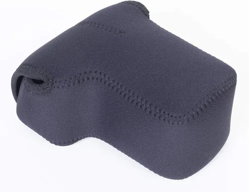 Miniatura 4 de OP/TECH USA Soft Pouch – Funda compacta para cámara digital, bolsa de accesorios ligera, funda de neopreno elegante para DSLR, perfecta para Negro