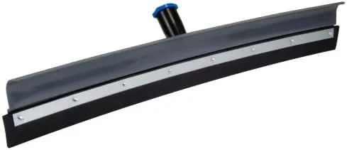 Unger Professional Lock-On 22" Curva AquaDozer, Escobilla de Goma Ligera y Duradera para Azulejos, Concreto Liso, Sótanos y Limpieza Post-Huracán