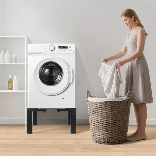 Miniatura 7 de Nefish Pedestal de acero para lavandería de altura de 12 pulgadas, resistente, 1200 libras, soporte para lavadora, base ajustable para refrigerador