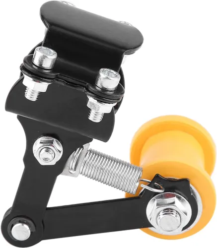 Miniatura 8 de Rodillo tensor de cadena ajustador de motocicleta, longitud de enlace universal modificada con pernos largos de respaldo (negro)