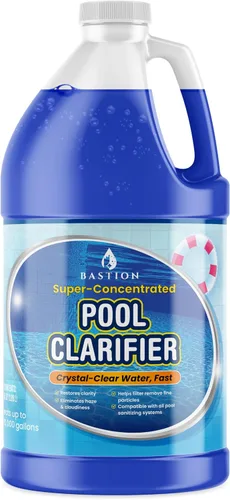Clarificador de piscina y floculante de agua – Floc súper concentrado para piscinas nubladas sobre el suelo y enterradas – 64 oz – Compatible con
