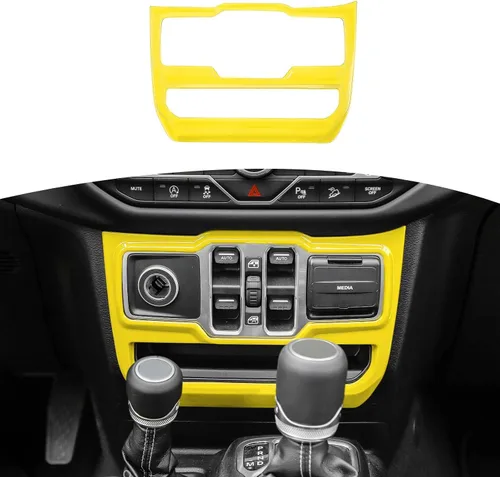 Miniatura 9 de RT-TCZ Cubierta de panel de interruptor de ventana para Jeep JL JLU Gladiator JT 2018-2024 Baby Blue Accesorios interiores
