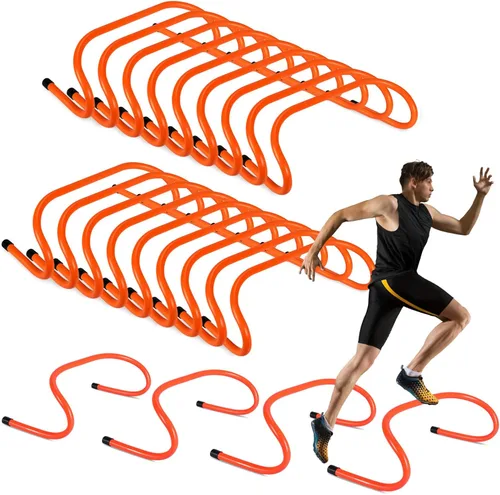 Wettarn 18 unidades de entrenamiento de velocidad de 6 pulgadas, obstáculos de entrenamiento de agilidad, obstáculos de entrenamiento duradero,