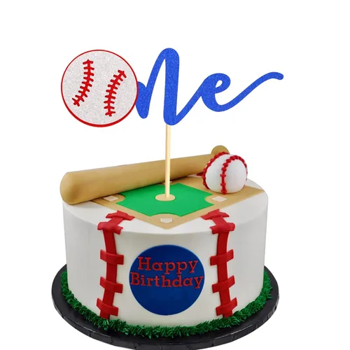 Miniatura 7 de 24 piezas de decoración para cupcakes de béisbol, jugadores de béisbol, temática deportiva, para baby shower, fiesta de cumpleaños, suministros