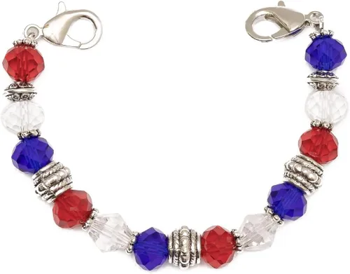 Miniatura 27 de Pulsera elástica de alerta médica, pulsera de identificación médica de repuesto intercambiable, etiqueta de identificación no incluida, cristales