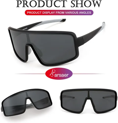 Miniatura 3 de Karsaer Vision - Gafas de sol deportivas para hombres y mujeres, gafas de sol de béisbol para jóvenes, niños, adolescentes y niñas Naranja