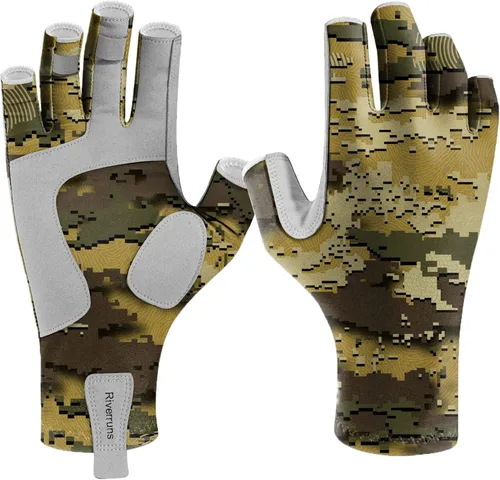 Miniatura 16 de Riverruns Guantes de pesca UPF 50+ con protección UV para hombres y mujeres para exteriores, kayak, remo, remo, canoa, senderismo