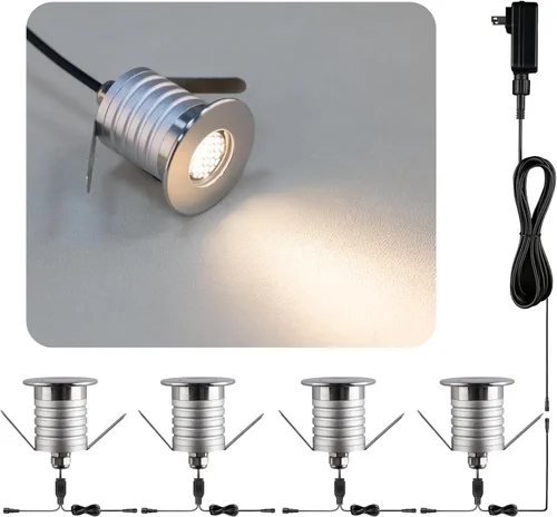 Miniatura 12 de Mini lámpara subterránea 201, 1 W, DC12 V, IP67, tipo empotrado de bajo voltaje, cubierta de acero inoxidable 304, adecuada para terrenos al aire