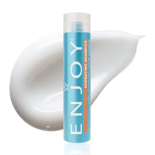 Enjoy Champú hidratante de 10.1 fl oz, 10.1 fl oz, elimina el encrespamiento y desenreda el cabello seco, quebradizo o tratado químicamente | Seguro