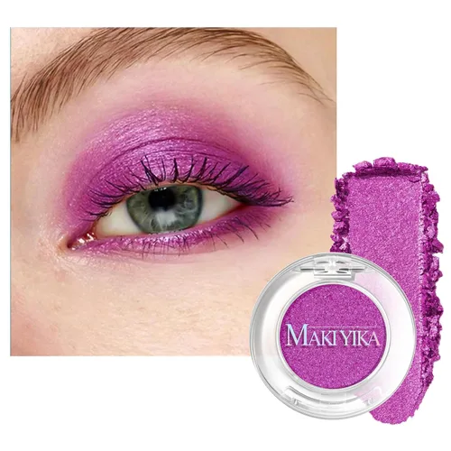 Miniatura 31 de MAKI YIKA Paleta de sombra de ojos blanca mate para mujer, sombra de ojos en polvo blanco pigmentado para ojos marrones, paleta de maquillaje