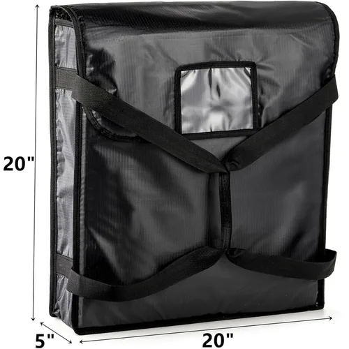 Miniatura 2 de DEAYOU Bolsa para pizza, bolsa aislada para pizza y entrega de alimentos, bolsa térmica profesional para pizza, portadores de pizza caliente
