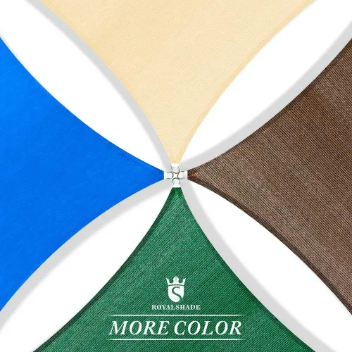 Miniatura 9 de Royal Shade Toldo rectangular de tela para patio al aire libre, 14 x 14 pies, color beige, RTAPS14 - UPF50+ 95% de bloqueo UV, resistente, permeable