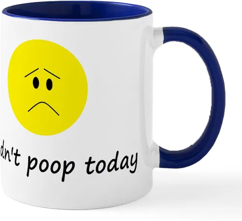 Miniatura 47 de CafePress Time To Poop Mugs Taza de café de cerámica de 11 oz (11.0 fl oz)