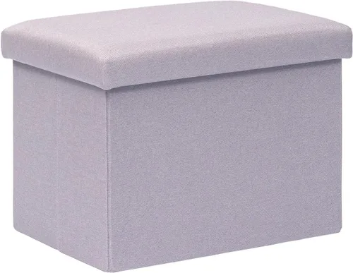 Miniatura 15 de B FSOBEIIALEO Cubo otomano plegable de almacenamiento con piel sintética para sala de estar, dormitorio, oficina en casa, reposapiés de Negro
