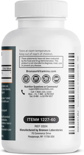 Miniatura 6 de Bronson Vitamina K2 MK-7 200mcg extra fuerza, 60 tabletas vegetarianas