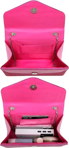 Miniatura 77 de Dasein Bolso de noche para mujer, embragues de fiesta, bolsos de boda, cóctel, baile de graduación, bolsos con purpurina esmerilada