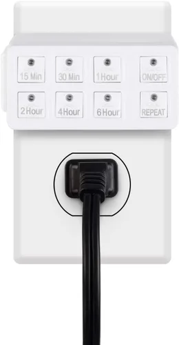 Miniatura 2 de BN-LINK Temporizador de cuenta regresiva para interiores con función de repetición, de servicio pesado, preciso y de tamaño compacto para seguridad