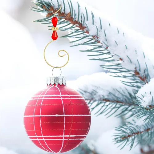 Miniatura 3 de Ripeng 36 Piezas Gancho de Adorno de Acrílico con Alambre para Árbol Colgante, Decoración del Hogar, 4 Estilos