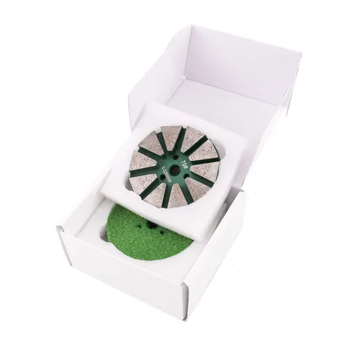 Miniatura 7 de Almohadilla de pulido de piso de diamante de metal de 3 pulgadas para baldosa, piedra, mármol, hormigón, granito, disco de lijado (grano 70-3pcs)