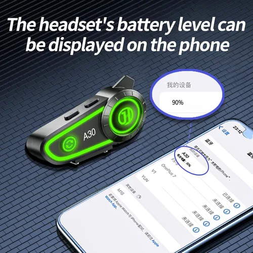 Miniatura 7 de Altavoces para casco de motocicleta, auriculares Bluetooth, respuesta automática, control de música, 120 horas de reproducción, sistema de alta