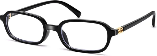 Miniatura 13 de NULOOQ Lentes retro rectangulares con luz azul para mujeres y hombres, pequeños anteojos cuadrados con marco vintage