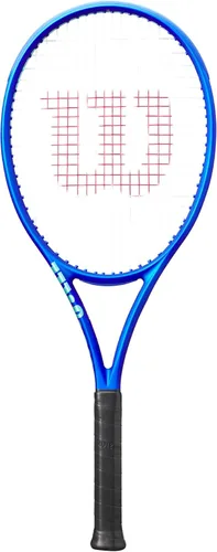 Wilson Ultra 100L V5 - Raquetas de tenis para adultos, ensartadas con Sensation 16 Natural a media tensión de rango