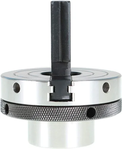 Miniatura 3 de findmall Portabrocas de torno de carpintería de 3-1/4 pulgadas con bolígrafo dedicado grande en blanco con 1 x 8TPI pre-roscado