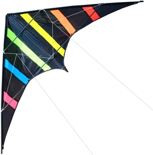 HENGDA KITE - Cometa de rima estelar mejorada de 48 pulgadas, cometa de acrobacias de doble línea para niños y adultos, deportes al aire libre,