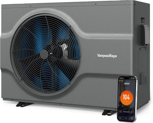 Miniatura 10 de Calentador de piscina sobre el suelo de 13000 BTU, bomba de calor eléctrica de 3500 galones, calentadores de piscina de 120 V de alta eficiencia COP