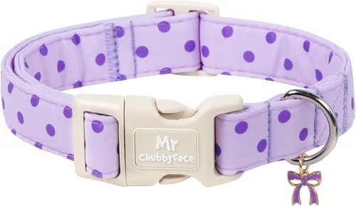 Miniatura 18 de MR.CHUBBYFACE· Collar de perro de primavera y verano, lindos collares de perro de limón verde, collar ajustable de tela natural suave para perros