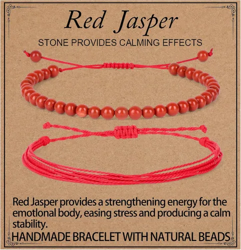 Miniatura 16 de LPBeads Pulsera de piedra natural hecha a mano de tamaño ajustable