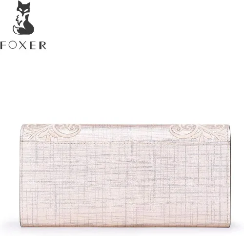 Miniatura 5 de Carteras de mano de cuero para mujer con triple pliegue carteras grandes