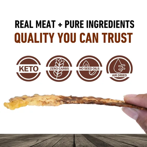 Miniatura 4 de Carnivore Crisps pechuga de ternera, (3) bolsa de 1.5 onzas, 0.35 oz de proteínas por porción, hecha con sal real de Redmond, aprobada por dieta