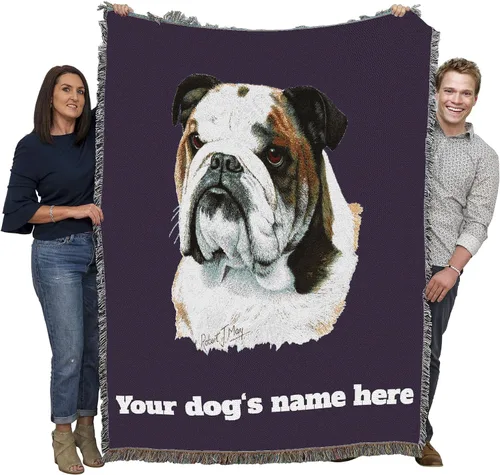 Miniatura 22 de Pure Country Weavers Manta con texto en inglés "I Said I was Sorry Bulldog por Bob Christie", regalo para los amantes de los perros, manta de tapiz