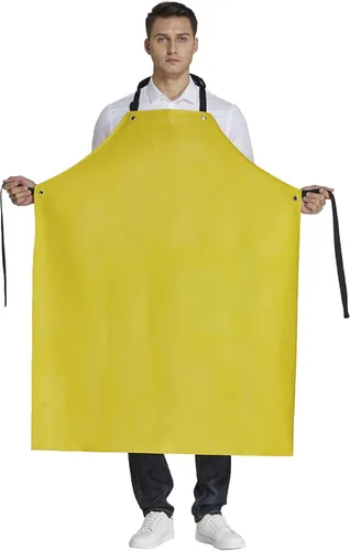 Miniatura 2 de Delantal de goma impermeable para carnicero resistente al aceite resistente a los productos químicos delantales de seguridad para limpiar peces