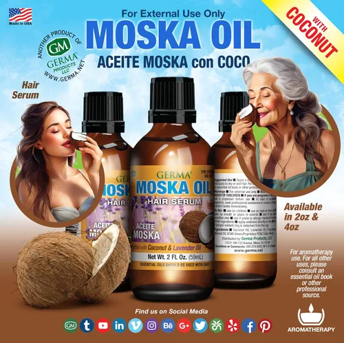 Miniatura 9 de Aceite De Moska Fortificado Con Aceite De Coco 2 Oz Por Germa