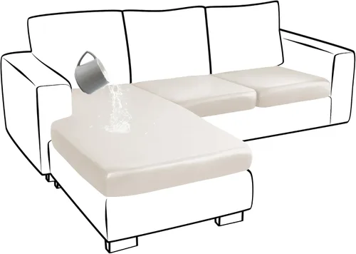 Miniatura 32 de Yates Home Funda de cojín de piel sintética para sofá, impermeable, elástica, para asiento de caravana, sofá biplaza, protector de muebles, funda