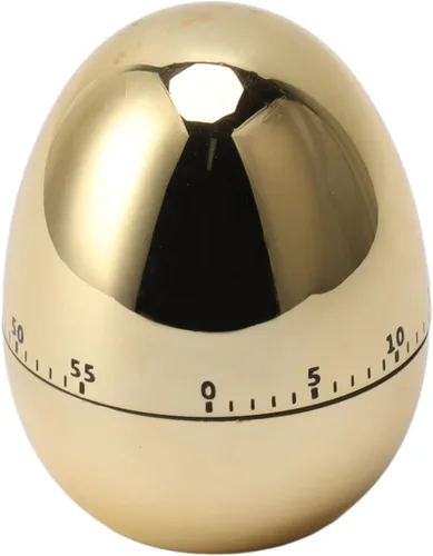 Examen de temporizador mecánico 60 minutos Reloj de estudio Huevos Recordatorio Temporizadores (dorado)