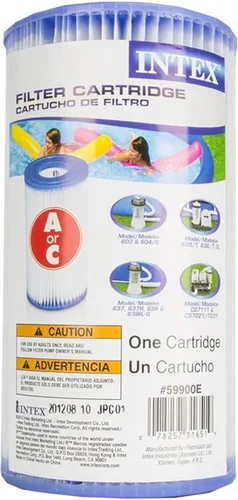 Miniatura 2 de Intex 29000E Cartucho de bomba de filtro de repuesto tipo A de 4.25 x 8 pulgadas para piscinas sobre el suelo, (paquete de 2)