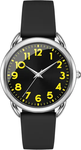 Miniatura 10 de Bisley Watch for Women Numeral Dial Easy to Read Silicone Strap Fit for All Wrist Waterproof Fasion Watch Gift for Her