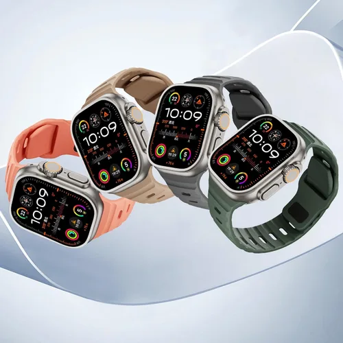 Miniatura 6 de Correas de silicona deportivas compatibles con Apple Watch Band de 1.929 in, 1.811 in, 1.772 in, 1.732 in, 1.654 in, 1.614 in, 1.575 in, 1.496 in