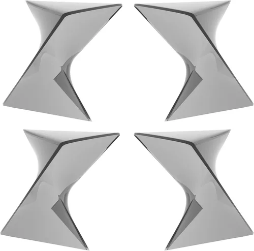 Miniatura 40 de LeisureMod Randolph - Mesa auxiliar apilable de 15.75 pulgadas, resistente a la intemperie, versátil mesa auxiliar triangular de plástico para sala