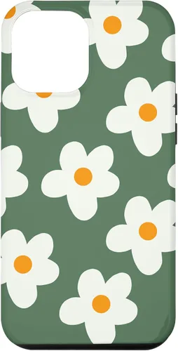 Miniatura 25 de Retro 60s flower vintage floral pattern sage green Groovy Case for iPhone 16