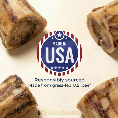 Miniatura 2 de K9warehouse Huesos de médula de los Estados Unidos para perros, golosinas naturales de médula ósea de carne de res de 5 a 6 pulgadas, huesos