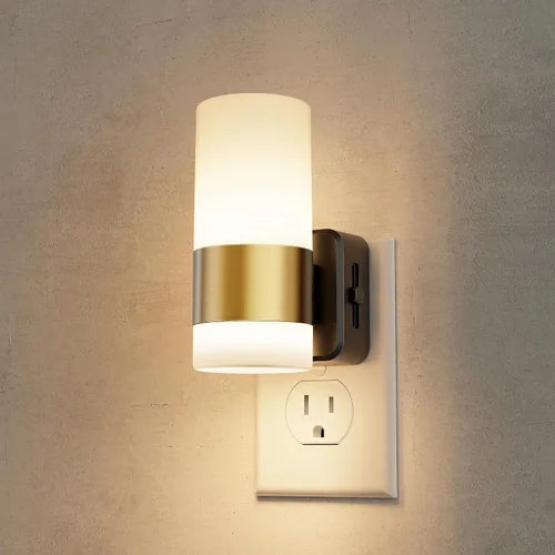 Miniatura 8 de L LOHAS LED Luz nocturna, luces nocturnas enchufables a la pared, sensor de atardecer a amanecer, blanco suave de 3000 K, brillo ajustable, luz