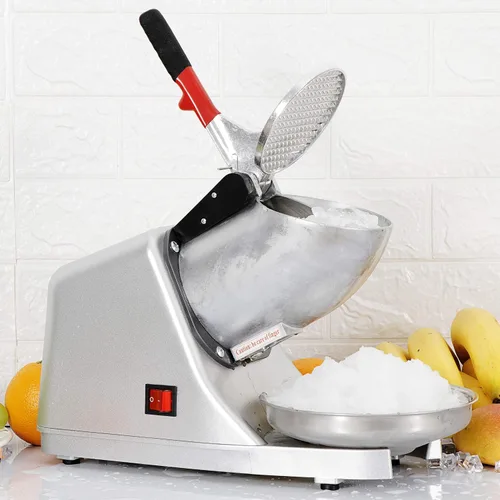 Miniatura 6 de SUPER DEAL Máquina de afeitar de hielo eléctrica de 300 W mejorada Máquina de afeitar de hielo Trituradora de hielo Máquina de cono de nieve 200